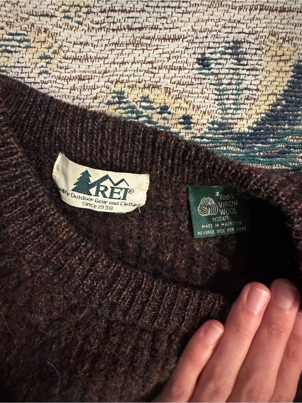 Vintage wool REI sweater - Picture 3 of 3